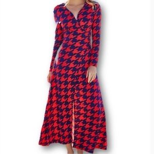 Size L Checker Wrap Dress